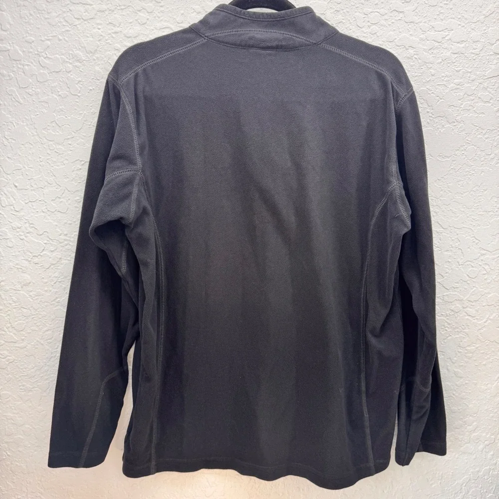 Columbia Mens Black Fleece Quarter Zip Pullover Sweater Size M AM6558